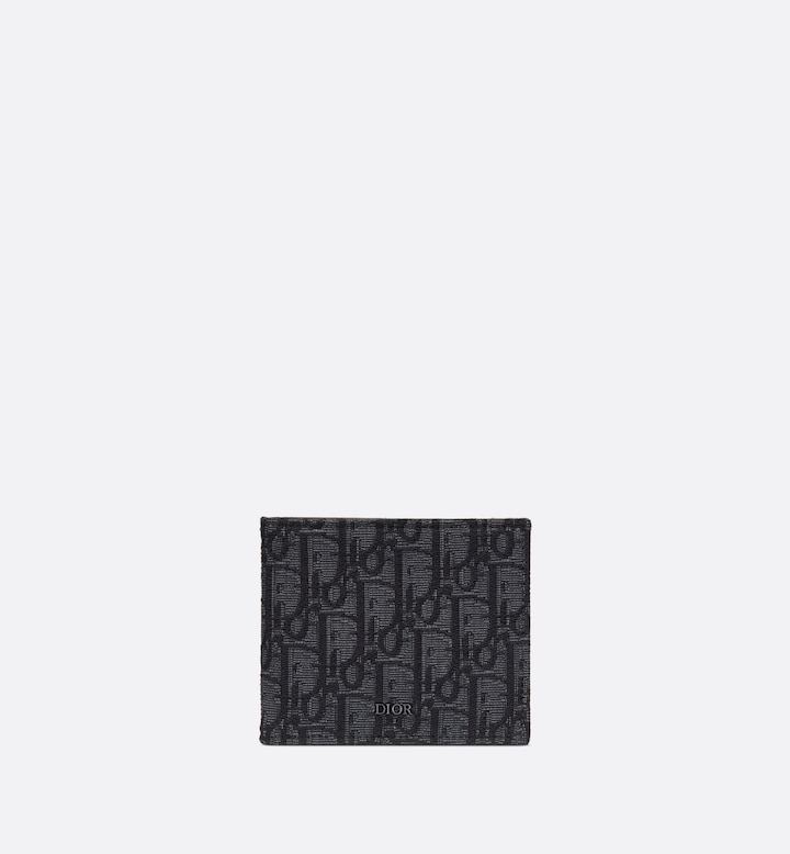 Dior 迪奥 2OBBH027YSE_H03E 钱包 黑色 Oblique 印花