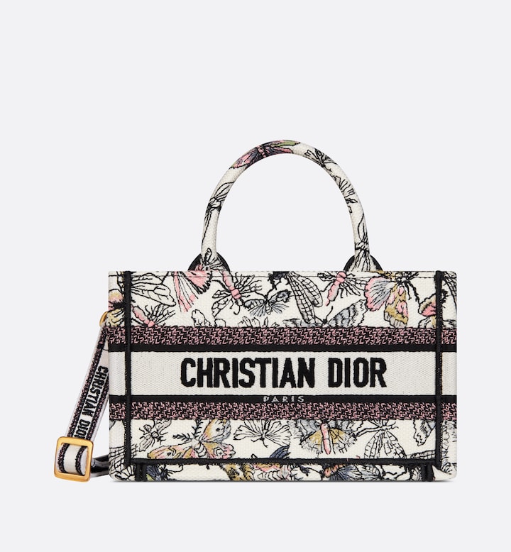 Dior 迪奥 S5573CEGL_M20E 迷你 Book Tote 手袋 多色 Libellule Camouflage 图案刺绣 (21.5 x 13 x 7.5 cm)